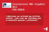 IE International MBA (Español) 2015 - Pregunta I