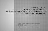 Las teorías de la administración y las teorías de las organizaciones.