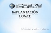 Implantación LOMCE IES Pedro Duque