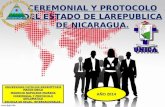 Ceremonial y protocolo  de la republica de nicaragua.