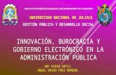 Innovación, burocracia y gobierno electrónico en la administración pública