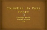 Colombia un país pobre