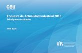 Encuesta de Actualidad Industrial 2015 - Principales Resultados