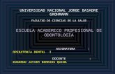 Radiología en oper.dental.