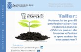 Taller de la Agencia de Empleo de Jerez "Potencia tu Perfil en las Redes Sociales" (23-07-2014)