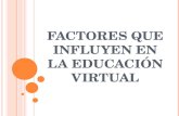 Factores que influyen en la educación virtual94