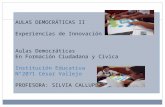 Innovación aulas democráticas - Silvia Callupe