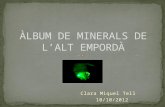 Album de minerals de l’alt emporda