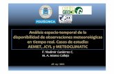 Análisis de la disponibilidad de observaciones meteorológicas en tiempo real. Casos de estudio: AEMET, JCYL y METEOCLIMATIC