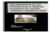 Proyecto de Aplicación-Implementación de una INTRANET = Colegio Sagrado Corazón de Jesús - Trujillo (SENCICO)