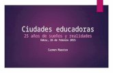 Ciudades educadoras (Carmen Maestro)