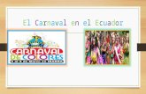 El carnaval en el ecuador regional