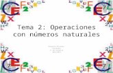 Tema 2: Operaciones con números naturales