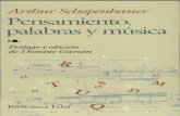 Schopenhauer, Arthur - Pensamiento, Palabras y Música