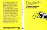 Dubois - El Acto Fotografico. de La Representacion a La Recepcion
