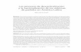 6. Leiras, Marcelo (2010). Los Procesos de Descentralización y La Nacionalización de Los Sistemas de Partidos en América Latina. Política y Gobierno, XVII (2), 205-241.