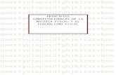 Principios Constitucionales de La Materia Fiscal y La Fiscalización en México