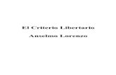 Anselmo Lorenzo -Criterio Libertario