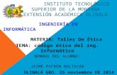 125 Codigo Etico Del Ing. Informatica