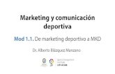 Módulo 1.1 - Marketing Deportivo a MKD MOOC