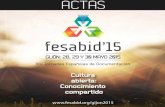 Actas FESABID 2015