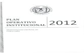 Plan Operativo Institucional - 2012