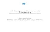 Resumenes de XX Congreso Nacional de Hidraulica