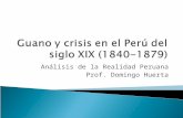 Guano y Crisis en El Perú