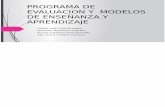 Programa de Evaluacion y Modelos de Enseñanza