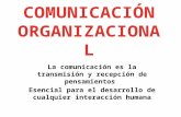 COMUNICACIÓN ORGANIZACIONAL