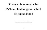 Manual de Morfología Española
