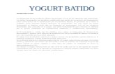 Informe  Yogurt
