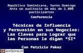 Present Conf Vivo Influencia y Persuasion P Peker.ppt