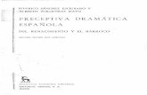 Preceptiva Dramática Española: Renacimiento y Barroco