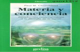 CHURCHLAND, P. M. - Materia y Conciencia (Introducción Contemporánea a La Filosofía de La Mente)