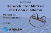 MP3 820 Instrucciones