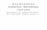Escritorio Remoto Windows Server