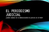 El Periodismo Judicial