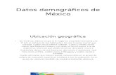 Datos Demográficos de Mexico