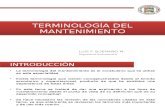 02.- Terminología Del Mantenimiento