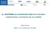 El Sistema de Inversión Pública Chileno Experiencias y Lecciones de Un Modelo