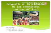Geografía de La Población de Las Comunidades Nativas