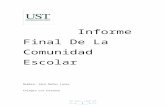 Informe De       Final De La Comunidad Escolar.doc