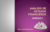 Analisis de Estados Financieros UNIDAD I PERIODO 2015-2