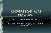 Estructura de La Educacion en El Peru.