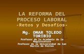 Reforma Procesal Laboral Dr Toledo