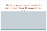 Balance General Estado de Situación Financiera