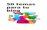 50 Temas Para Tu Blog