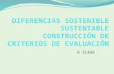 7 Diferencias Sostenible Sustentable Construcción de Criterios de Evaluación
