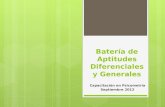 Batería de Aptitudes Diferenciales y Generales IFB